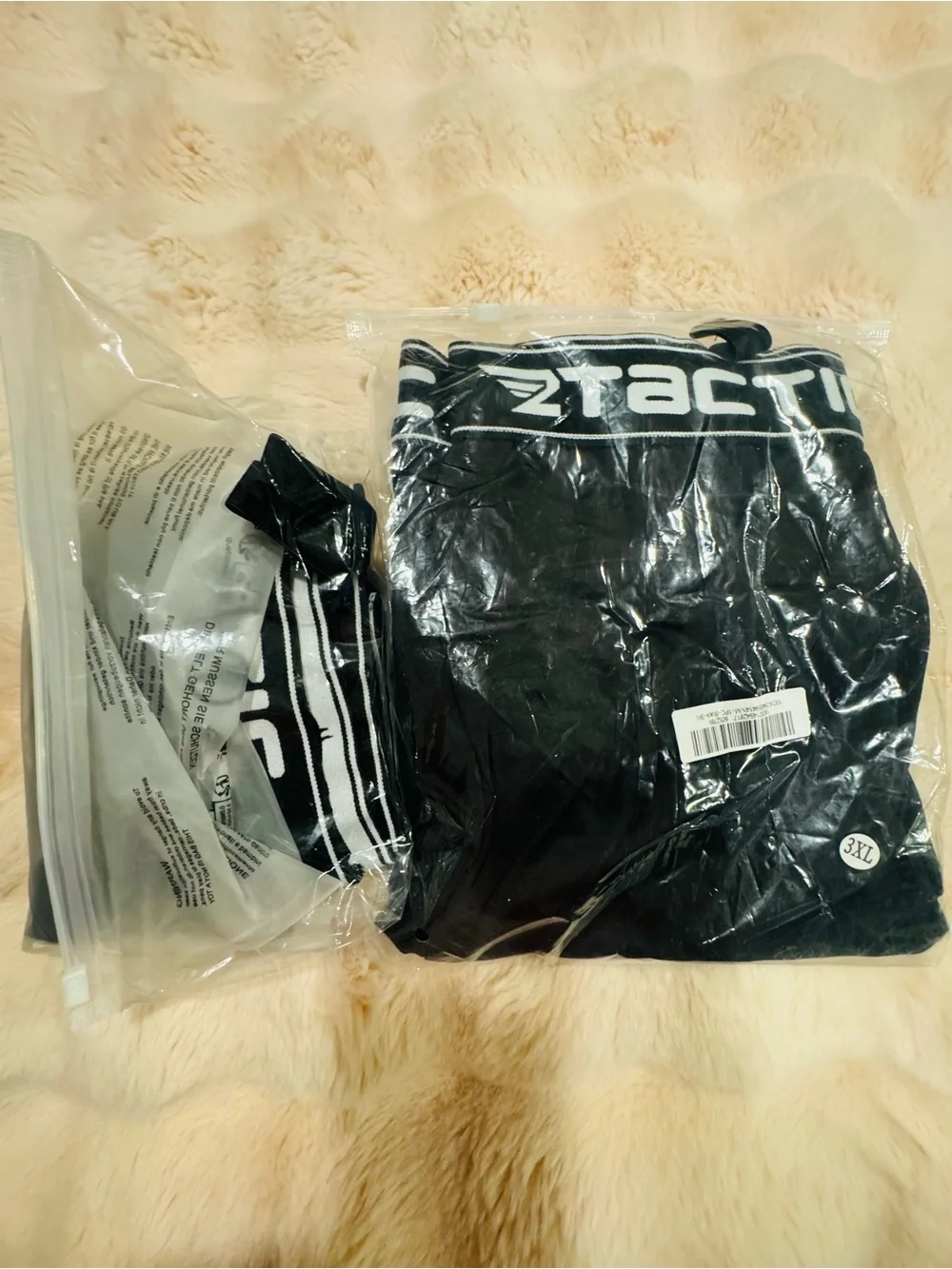 Men's Black Performance Boxer Briefs with Branded Waistband-Conceal Carry NWT